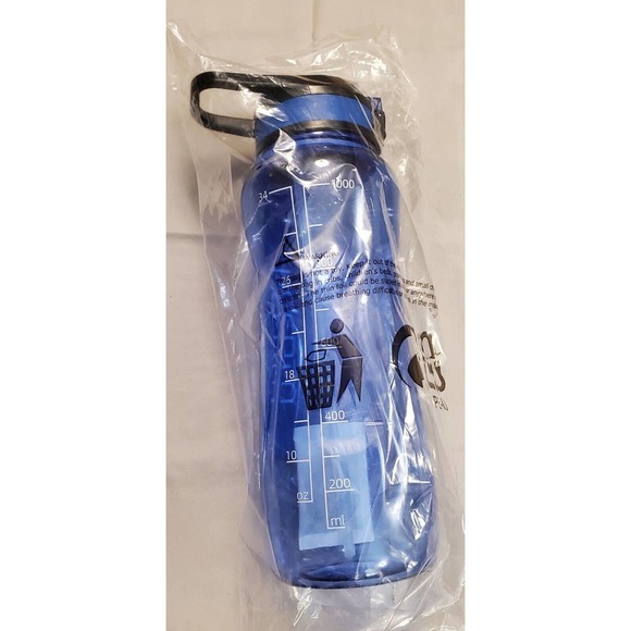 Keepo 34 Oz Water Bottle Straw BPA free Motivational With Time Marker Blue. (d15 - Picture 6 of 12